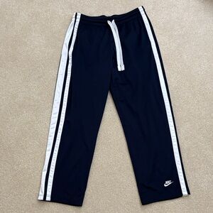 Nike Men’s Dark Blue Joggers with White Stripes